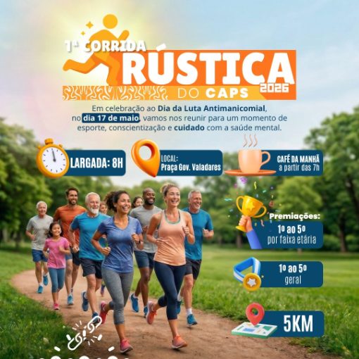 Capa do evento 1� Corrida R�stica do CAPS