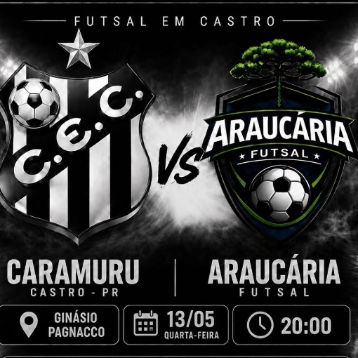 Event cover 13/05 CARAMURU X ARAUC�RIA FUTSAL - PARANAENSE S�RIE BRONZE