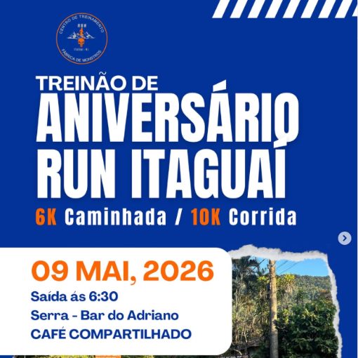 Capa do evento Trein�o de anivers�rio run itagua�
