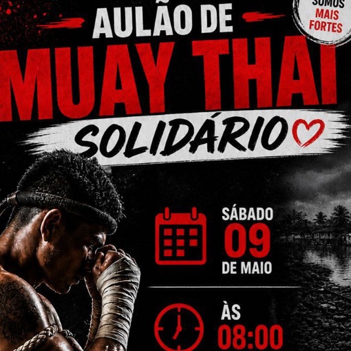 Event cover AUL�O DE MUAY THAI SOLIDARIO