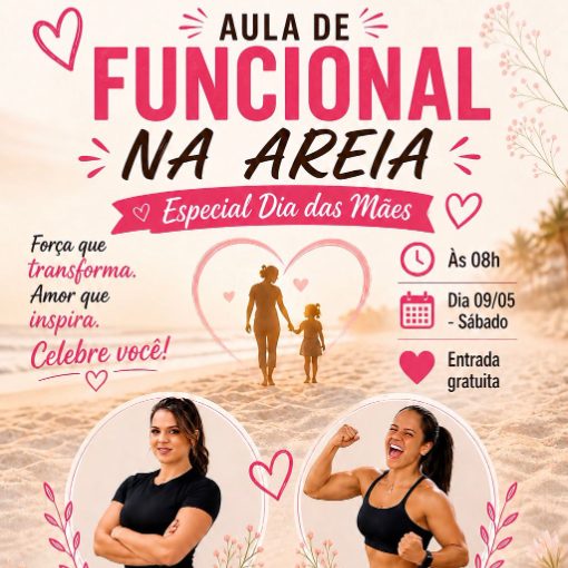 Copertura dell'evento Funcional na Areia com Cris e Gisele