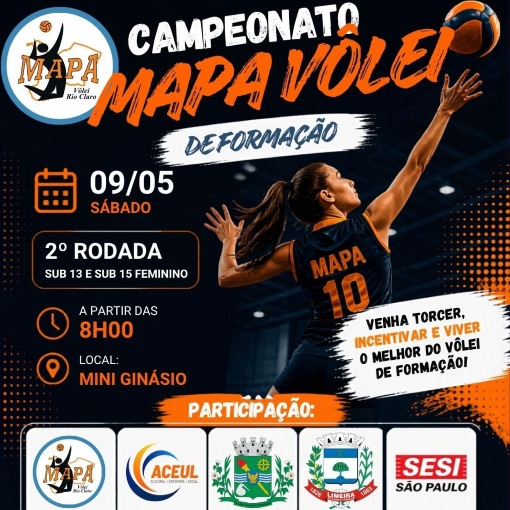 Event cover Campeonato Mapa V�lei de Forma��o - Sub 13 e 15 Feminino - 09/05