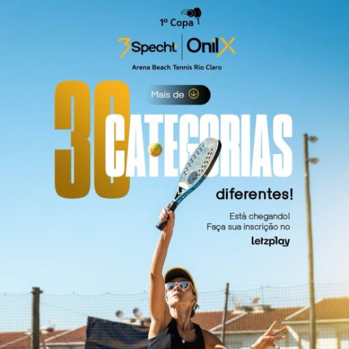 Capa do evento 1� Copa 3Specht-OnilX Arena Beach Tennis Rio Claro