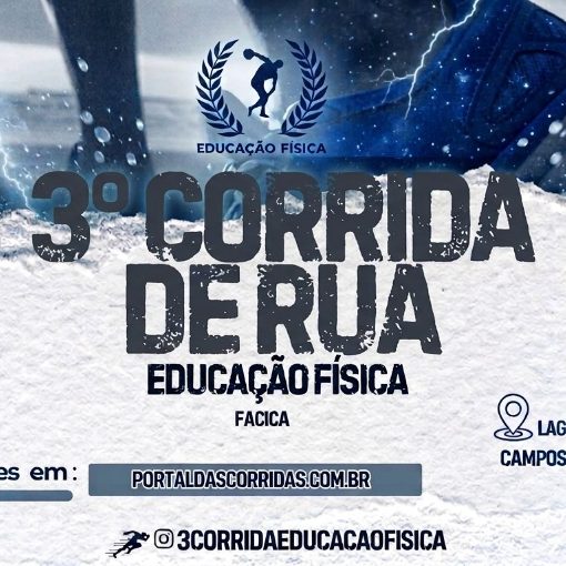 Capa do evento 3� Corrida de Rua da Educa��o F�sica - FACICA
