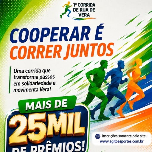 Capa do evento 1� CORRIDA DE RUA DE VERA