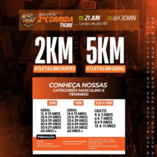 Event cover 2º CORRIDA DO TIGRE