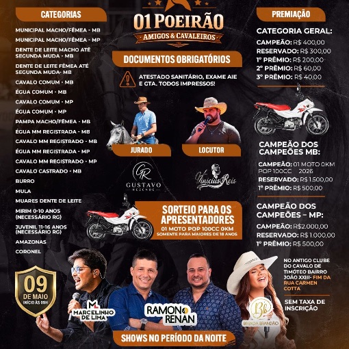 Event cover 1� POEIR�O AMIGOS E CAVALEIROS 