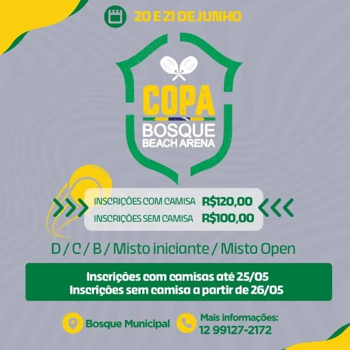 Capa do evento Copa bosque Beach arena 