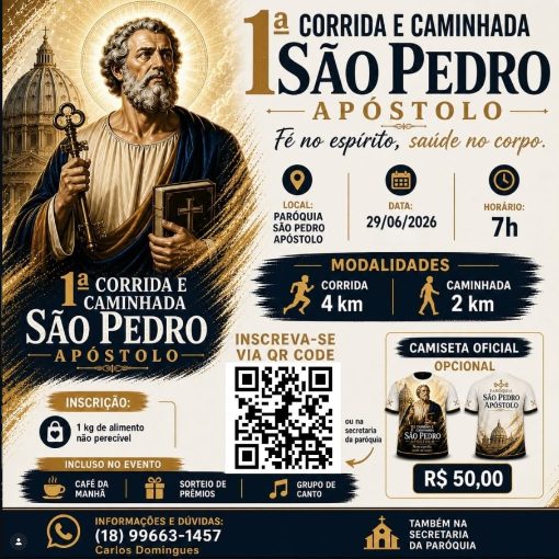 Event cover 1� Corrida e Caminhada S�o Pedro Ap�stolo