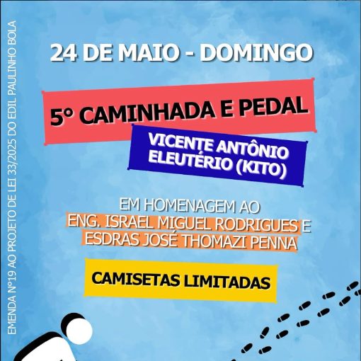 Copertura dell'evento 5° Caminhada e Pedal - Vicente Antônio Eleutério (Kito) - Alumínio