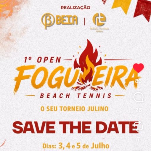 Event cover 1� Open Fogueira Beach T�nis 03 a 05/07/2026