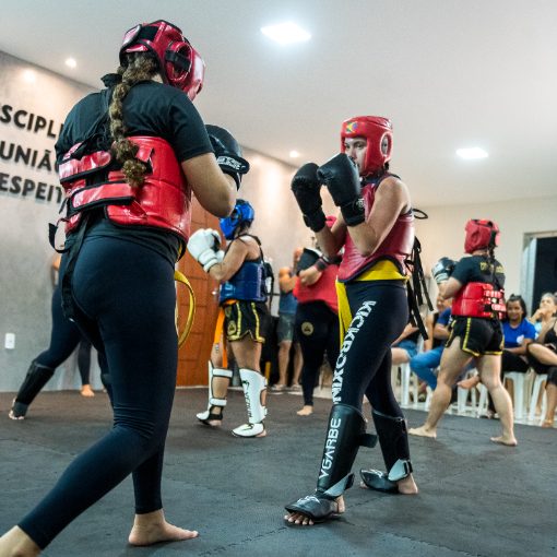 Event cover TROCA DE FAIXA: KICKBOX MULHERES QUE LUTAM - 18/05 