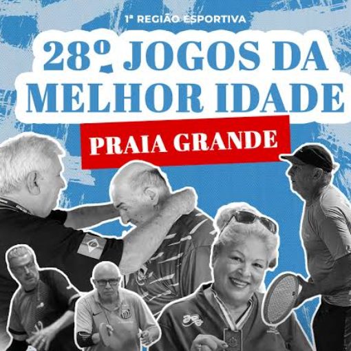 Portada del evento Jogos da Melhor Idade (JOMI) Praia Grande SP - Abertura 