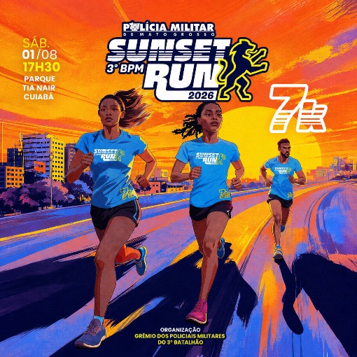 Capa do evento 3º BPM SUNSET RUN  Edição 2026