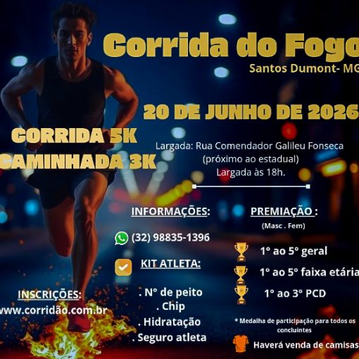 Event cover 1� CORRIDA DO FOGO - ETAPA SANTOS DUMONT MG .