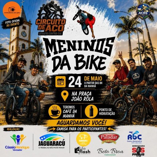 Capa do evento Meninos da Bike - Jaguara�u