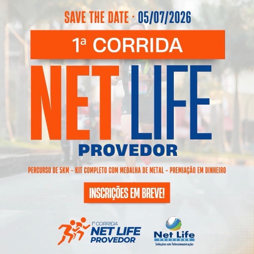 Capa do evento CORRIDA NET LIFE