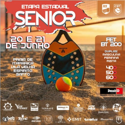 Capa do evento 11� Etapa FET de Beach Tennis  S�nior 2026 - Etapa ARBET - Vila Velha