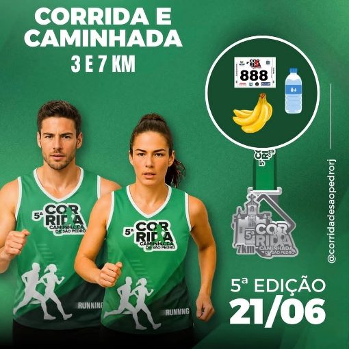 Event cover  5ª CORRIDA E CAMINHADA DE SÃO PEDRO - MAJÉ RJ