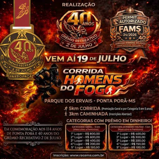 Event cover CORRIDA HOMENS DO FOGO