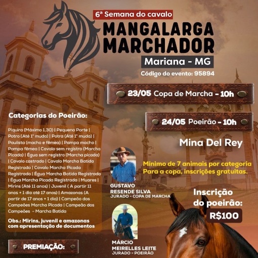 Event cover 6� Semana do Cavalo Mangalarga Marchador