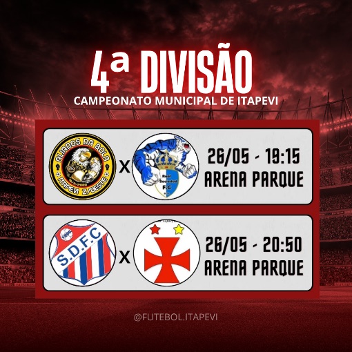 Capa do evento Campeonato Municipal de Itapevi - 4�Divis�o