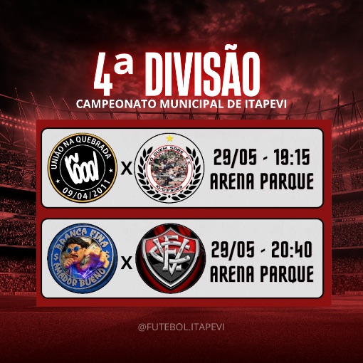 Capa do evento Campeonato Municipal de Itapevi - 4�Divis�o