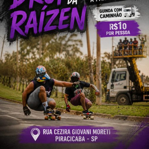 Couverture de l'�v�nement TREINO DROP DA RAIZEN - DOWNHILL SKATE