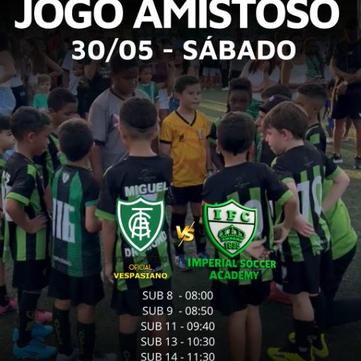 Capa do evento Amistoso - Am�rica Vespasiano vs Imperial Soccer Academy