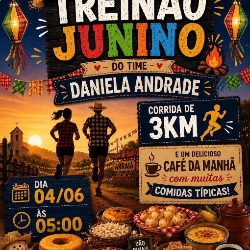 Event cover TREINÃO JUNINO DO TIME DANIELA ANDRADE