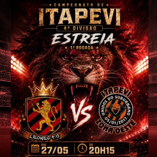 Event cover Campeonato Municipal de Itapevi - 4�Divis�o | Leones X Unidos do Suburbano