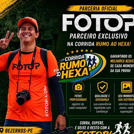 Event cover CORRIDA RUMO AO HEXA