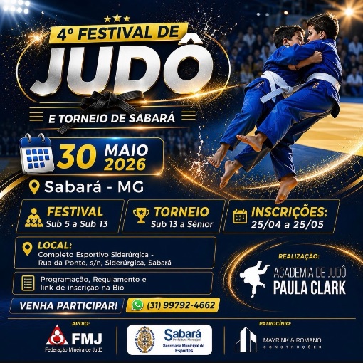 Event cover 4� FESTIVAL DE JUD� E TORNEIO SABAR� 
