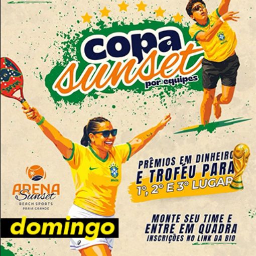 Event cover Copa Sunset. Beach Tennis - domingo