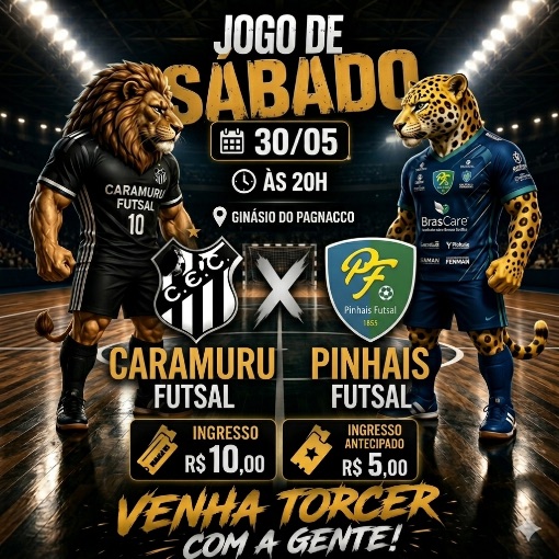 Event cover 30/05 CARAMURU X PINHAIS FUTSAL - PARANAENSE S�RIE BRONZE