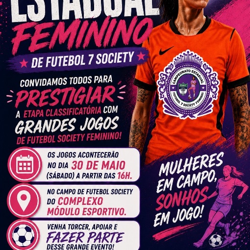 Event cover ETAPA ESTADUAL - FUT7 FEMININO SOCIETY