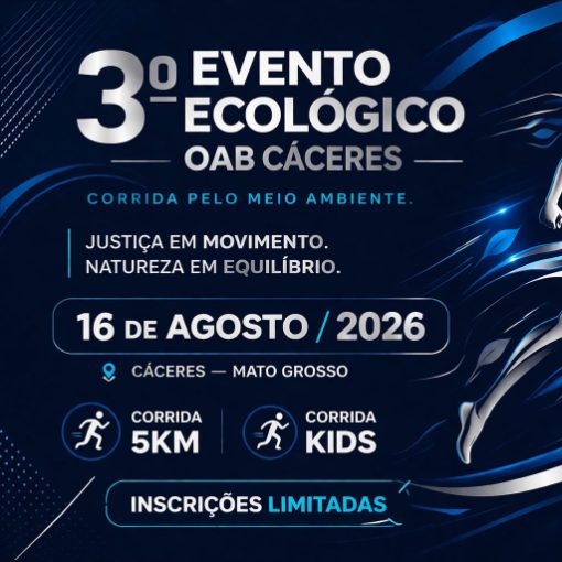 Event cover 3º EVENTO ECOLÓGICO OAB CÁCERES - CORRIDA PELO MEIO AMBIENTE