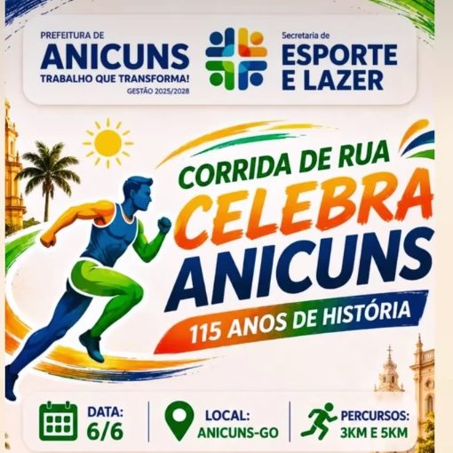 Event cover CORRIDA DE RUA CELEBRA ANICUNS 115 ANOS 