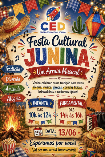 Event cover Escola Domin� - Festa Cultural Junina Fundamental
