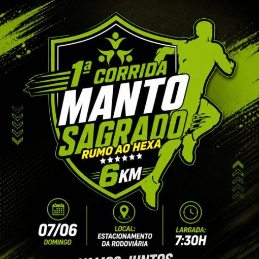 Event cover 1� CORRIDA MANTO SAGRADO RUMO AO HEXA - 6KM - 07-06-2026