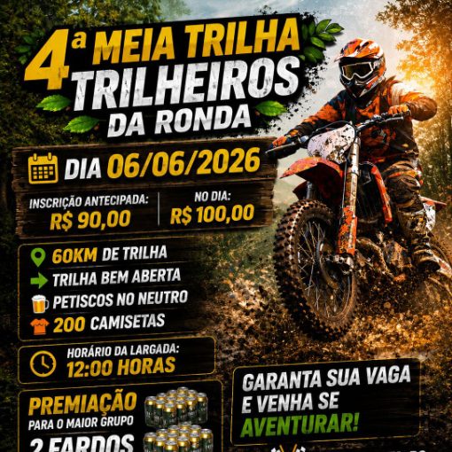 Capa do evento 4� MEIA TRILHA TRILHEIROS DA RONDA