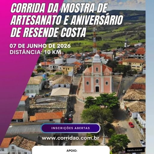 Event cover CORRIDA DA MOSTRA DE ARTESANATO DE RESENDE COSTA 