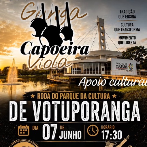 Event cover Roda de Capoeira no Parque da Cultura de Votuporanga