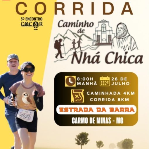 Portada del evento Corrida Caminho de Nhá Chica - 5º Encontro Cocar