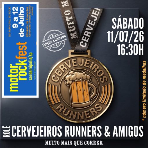 Couverture de l'événement ROLE CERVEJEIROS RUNNERS E AMIGOS