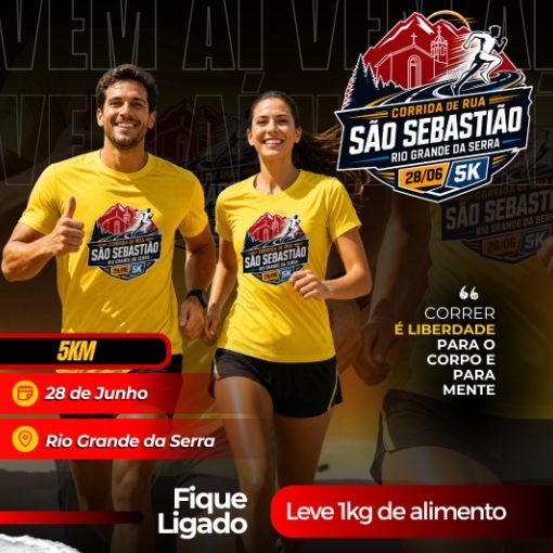 Capa do evento 2ª CORRIDA DE RUA SÃO SEBASTIÃO - RIO GRANDE DA SERRA
