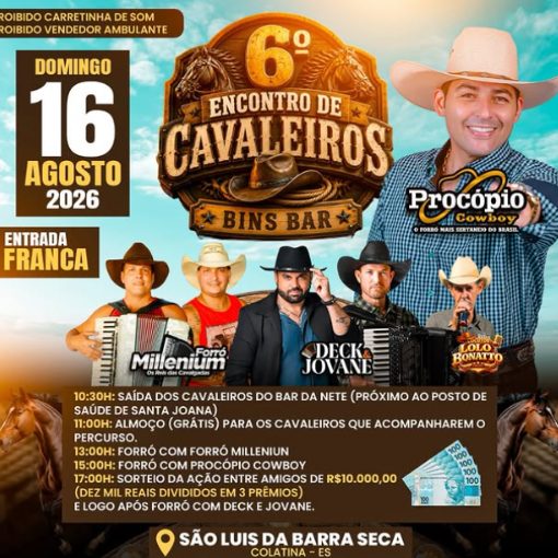 Event cover 6º ENCONTRO DE CAVALEIROS BINS BAR