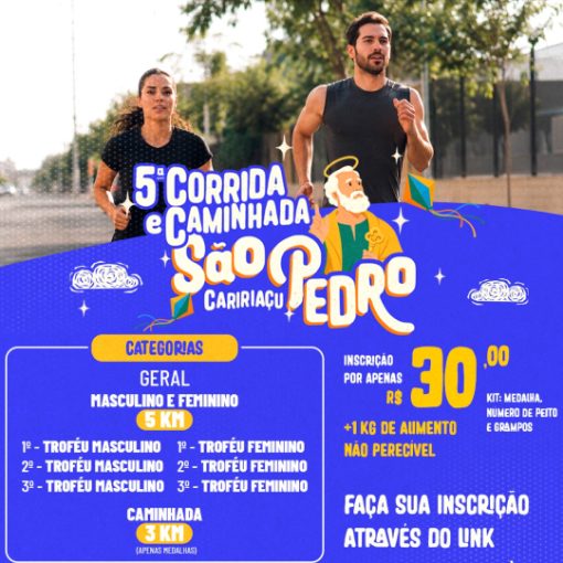 Event cover 5� Caminhada e Corrida de S�o Pedro Cariria�u
