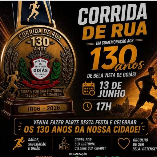 Event cover CORRIDA DE RUA 130 ANOS DE BELA VISTA DE GOIAS 