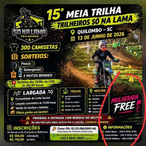 Event cover 15ª MEIA TRILHA TRILHEIROS SÓ NA LAMA